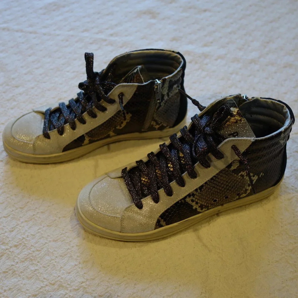 P448 Skate Python Print Hi-Tops - Picture 5 of 16